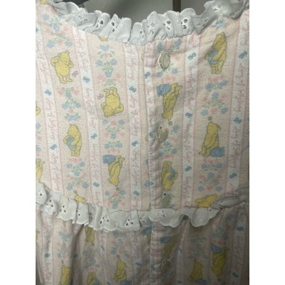 Vintage Disney x Lanz of Salzburg Nightgown Winnie the Pooh PJ Dress Flannel Med - Picture 5 of 5